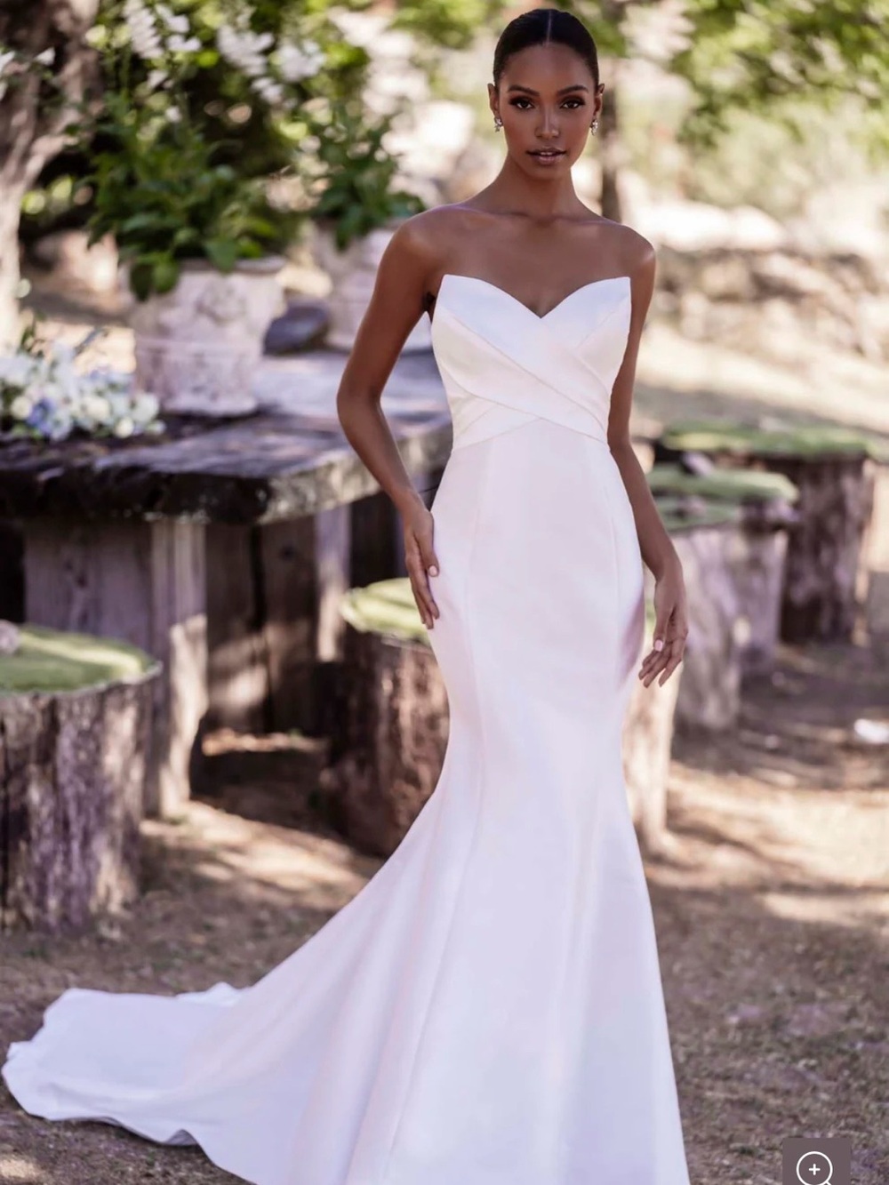 Allure Bridals Strapless Mermaid Gown in Ivory